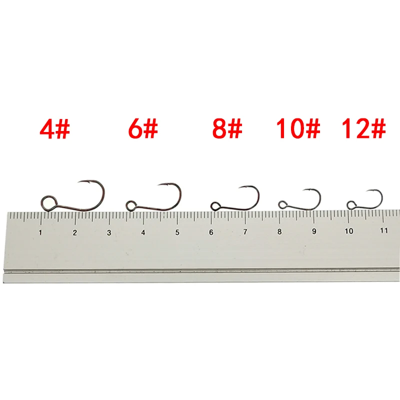 12pcs/lot Size 4#-12# for Fish - Fishing Hook Barbless ulasan dan harga